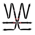 Harness 6-pt Black 2in Indivd. Shlder P/U Lap image 0