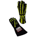 Single Layer Yellow Skeleton Gloves X-Large image 0