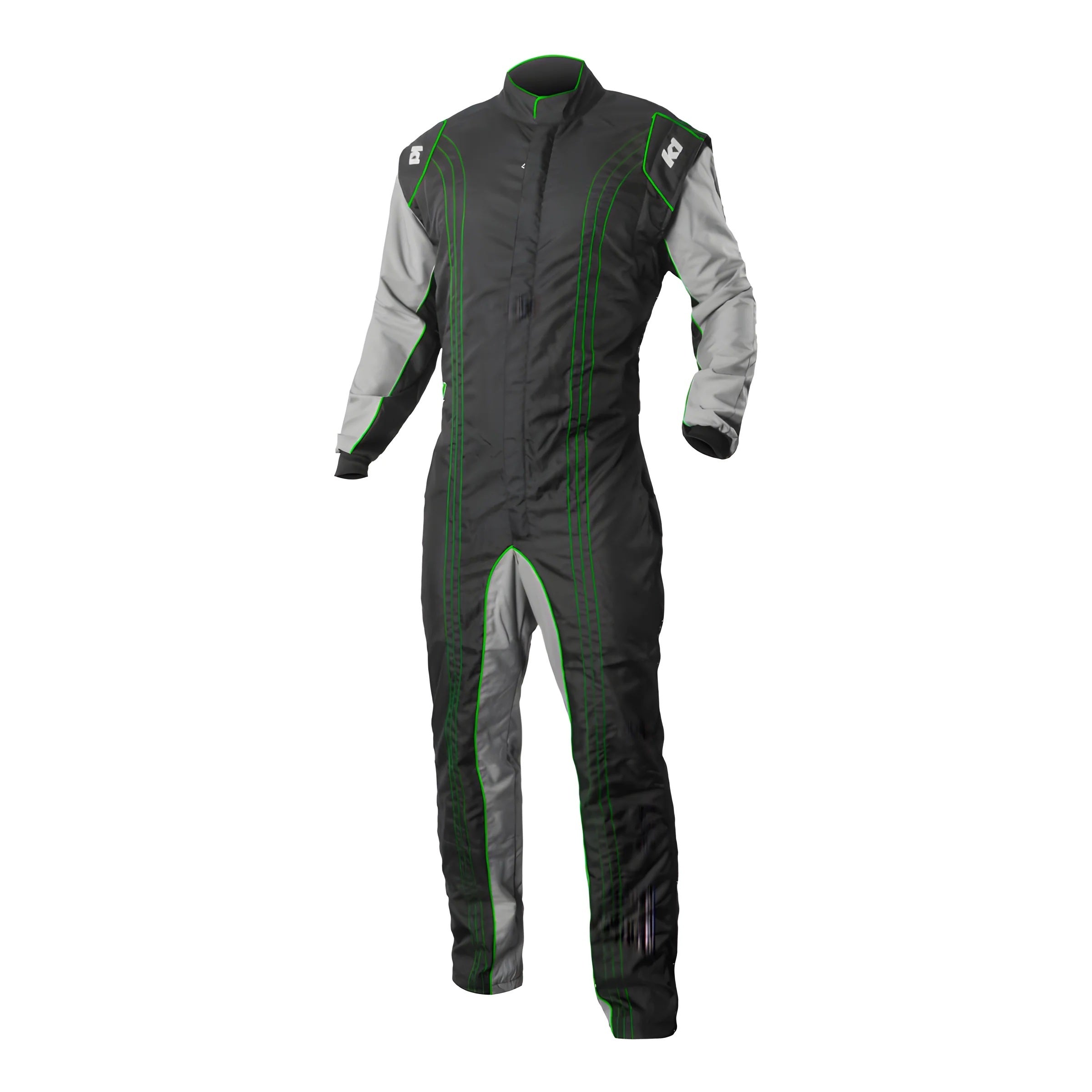 Suit Karting GK2 Adult Small Black/Green image 0
