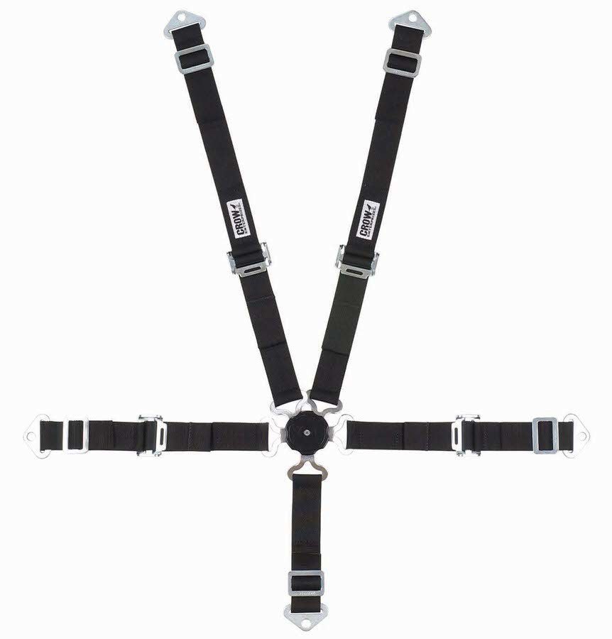 5-Pt Harness 2in Cam Lock Blk Pull Up image 0