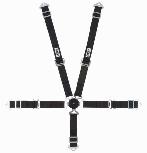 5-Pt Harness 2in Cam Lock Blk Pull Up image 0