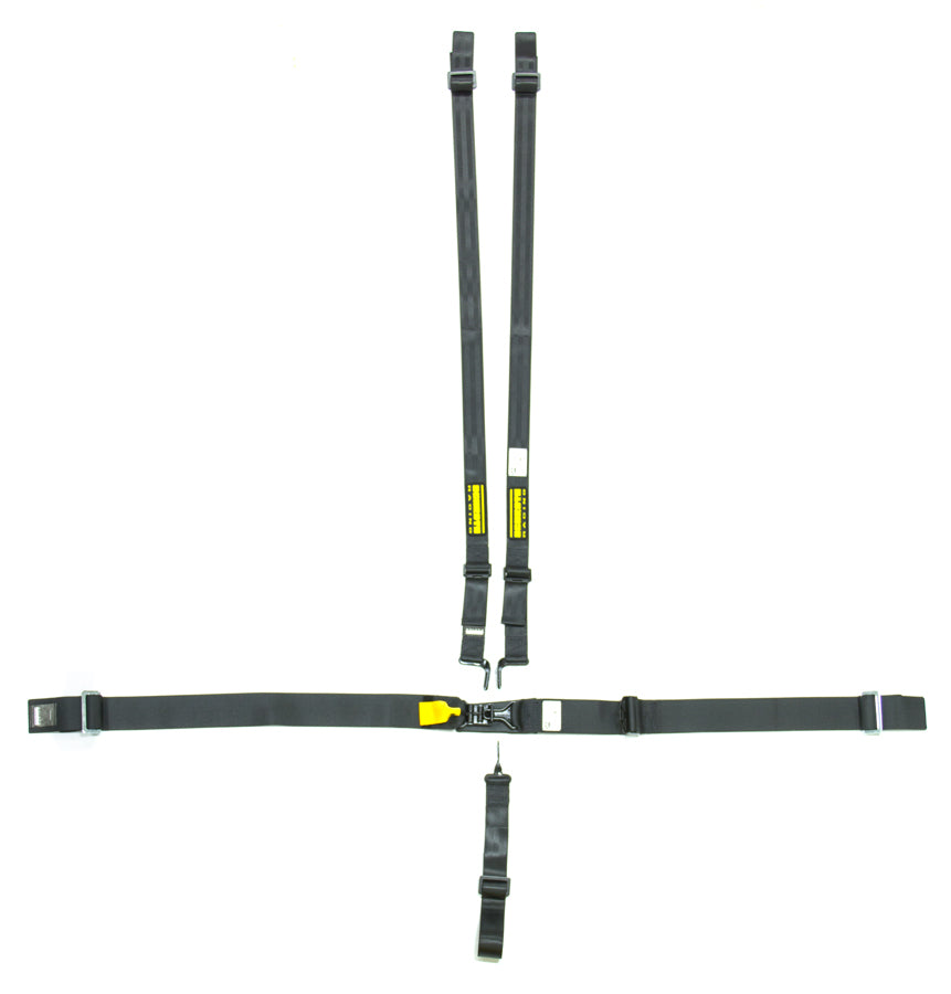 5pt Harness System SFI LatchLink Black HANS image 0