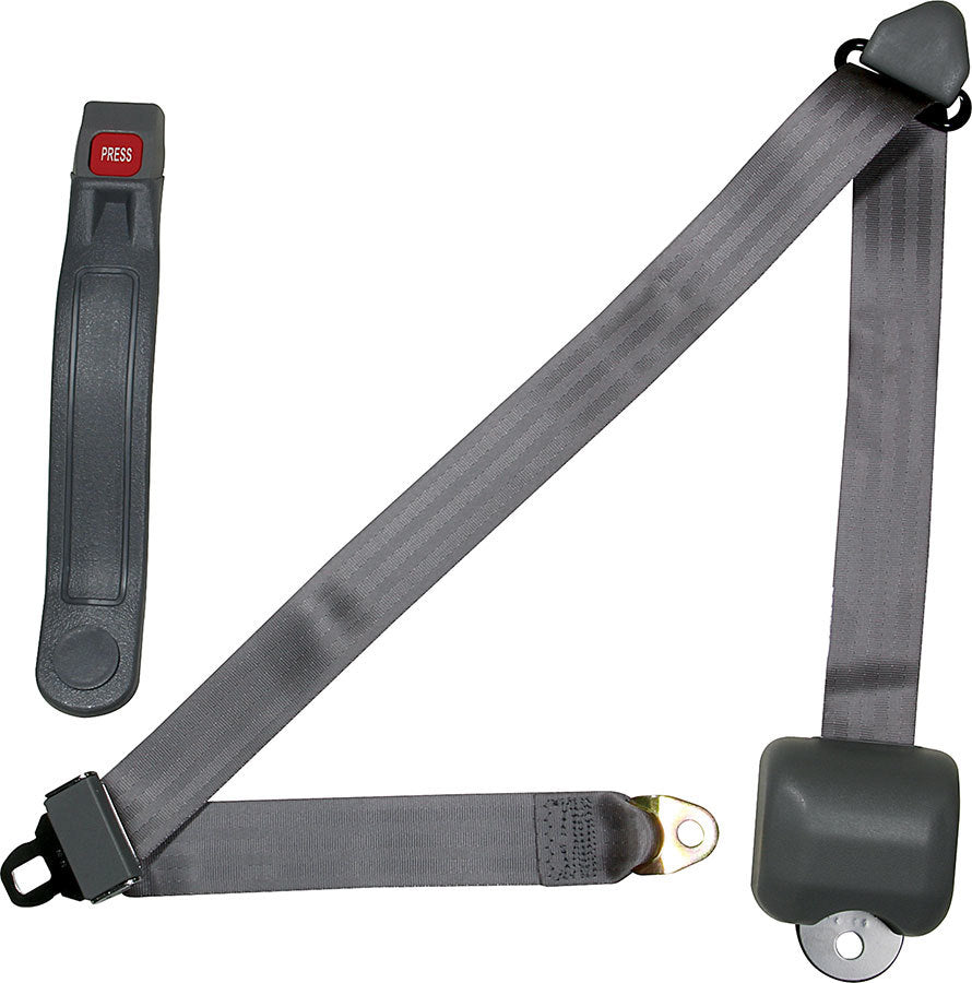 Seat Belt Retractable 3pt Gray image 0