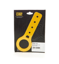 Tow Hook Aluminum 6mm Thick FIA Yellow image 0