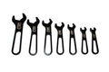 AN Wrench Set Aluminum -3 Through -16 Black image 0