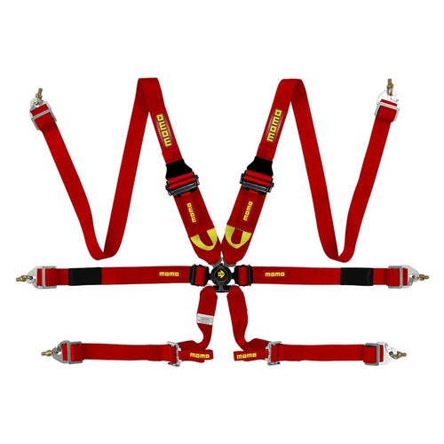 Corsa Harness 6 Point 3x3x2 Red Clip in Cam image 0