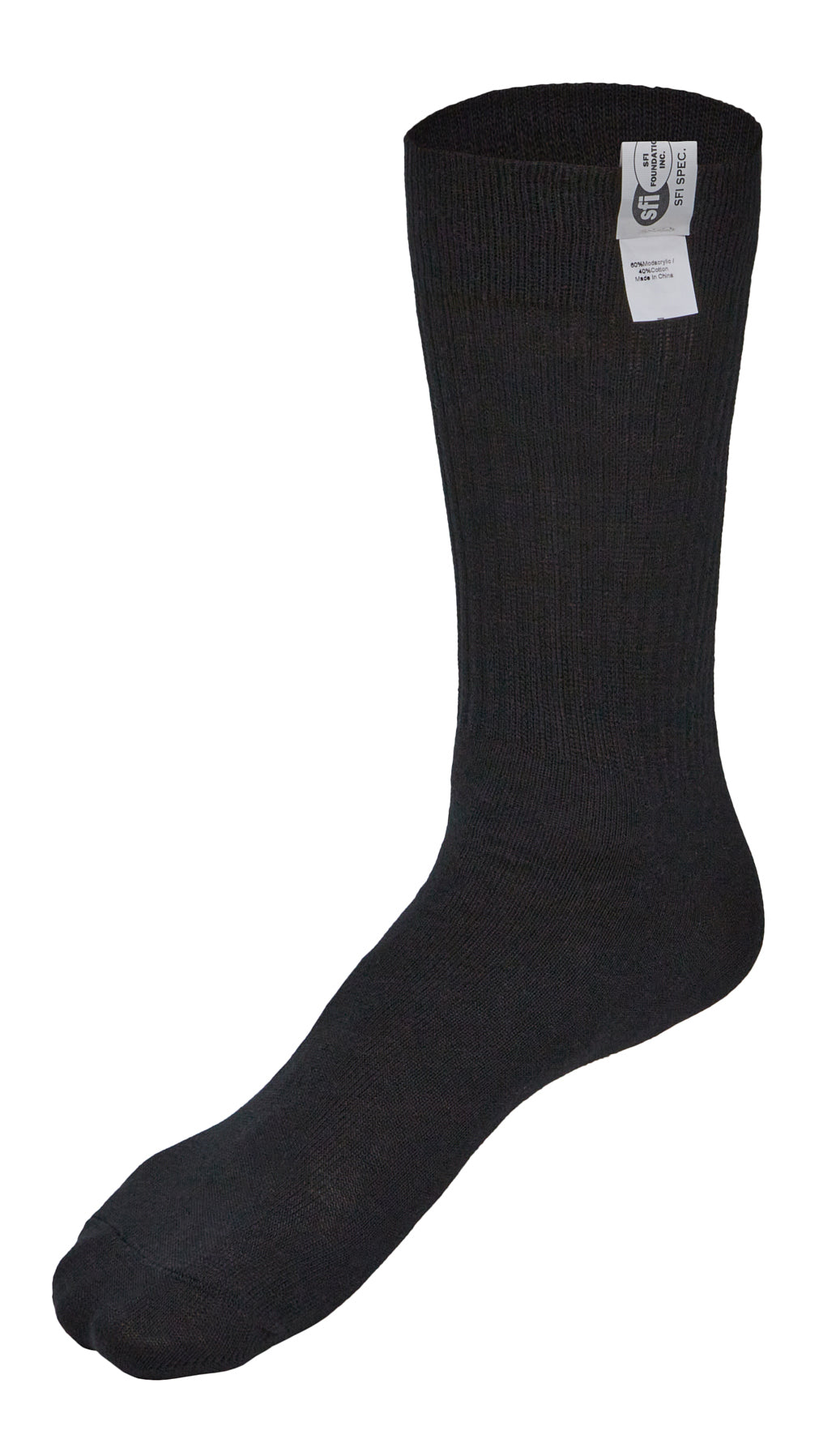Socks Pair SFI 3.3 Thick F/R Black Size 6-7 image 0
