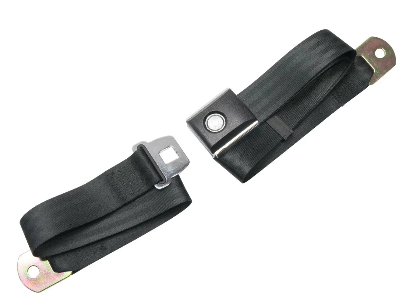67-73 Mustang Seat Belts 2 Point Push Button image 0