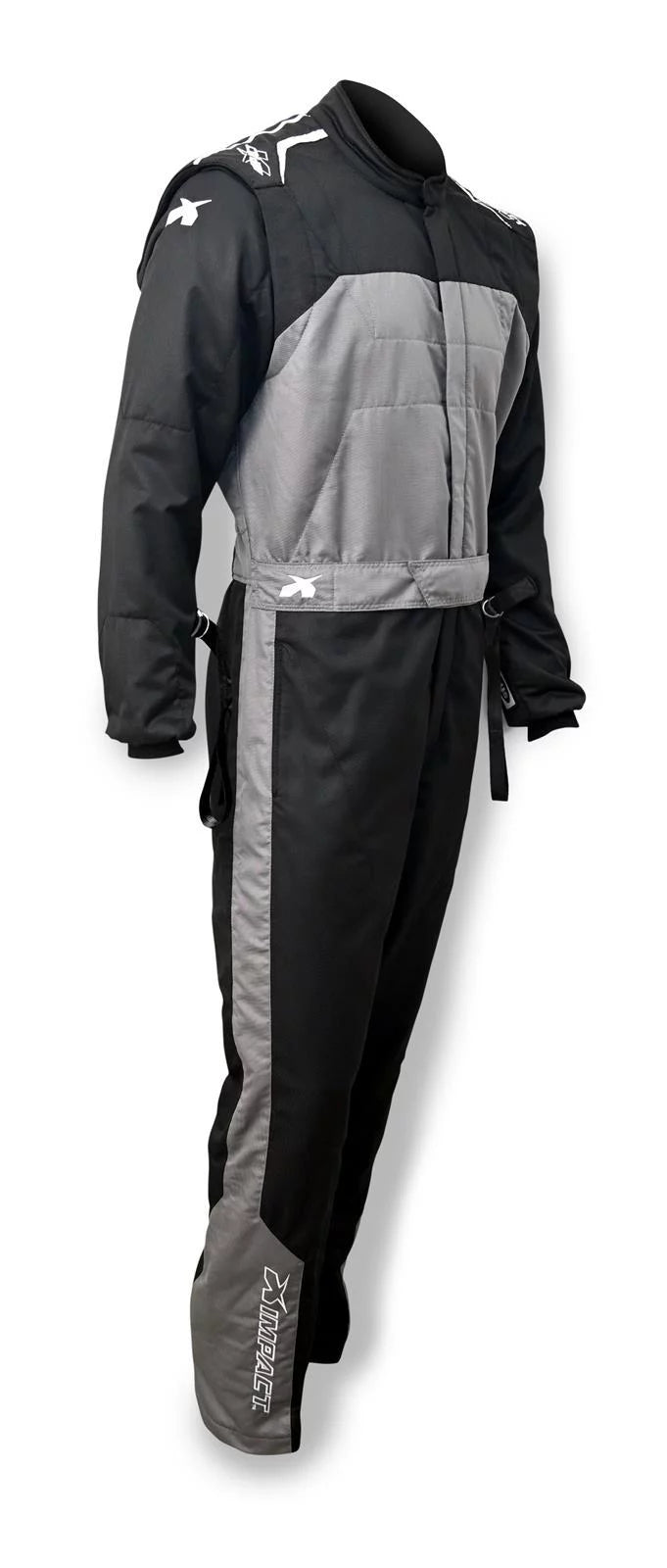 Suit Mini Racer 2.4 1pc Large Blk/Gry image 0