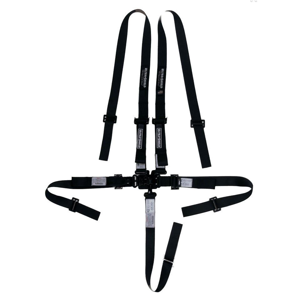 Harness 5pt Black Indiv Shoulder 2in Pull-Down image 0