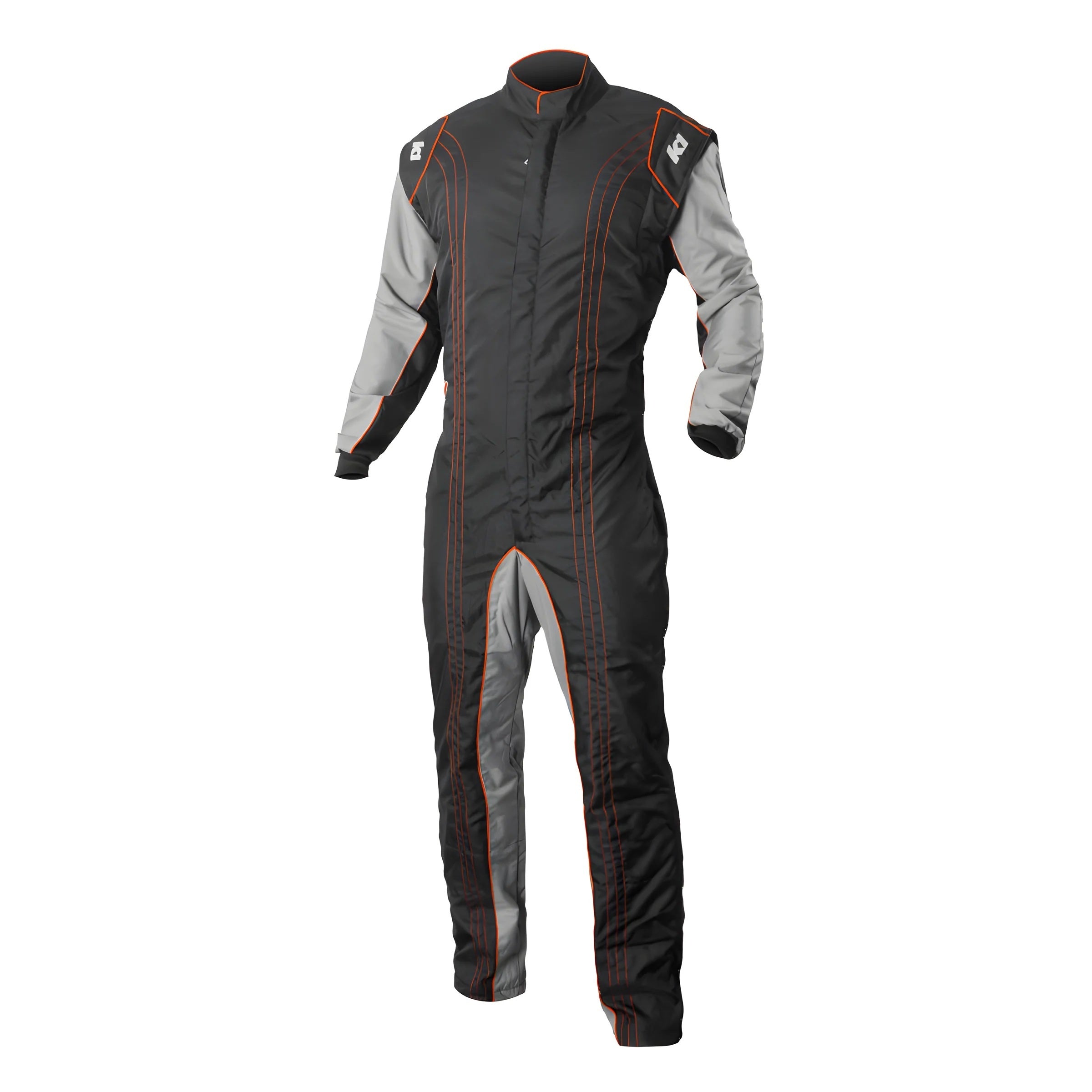 Suit Karting GK2 Adult X-Large Black/Orange image 0