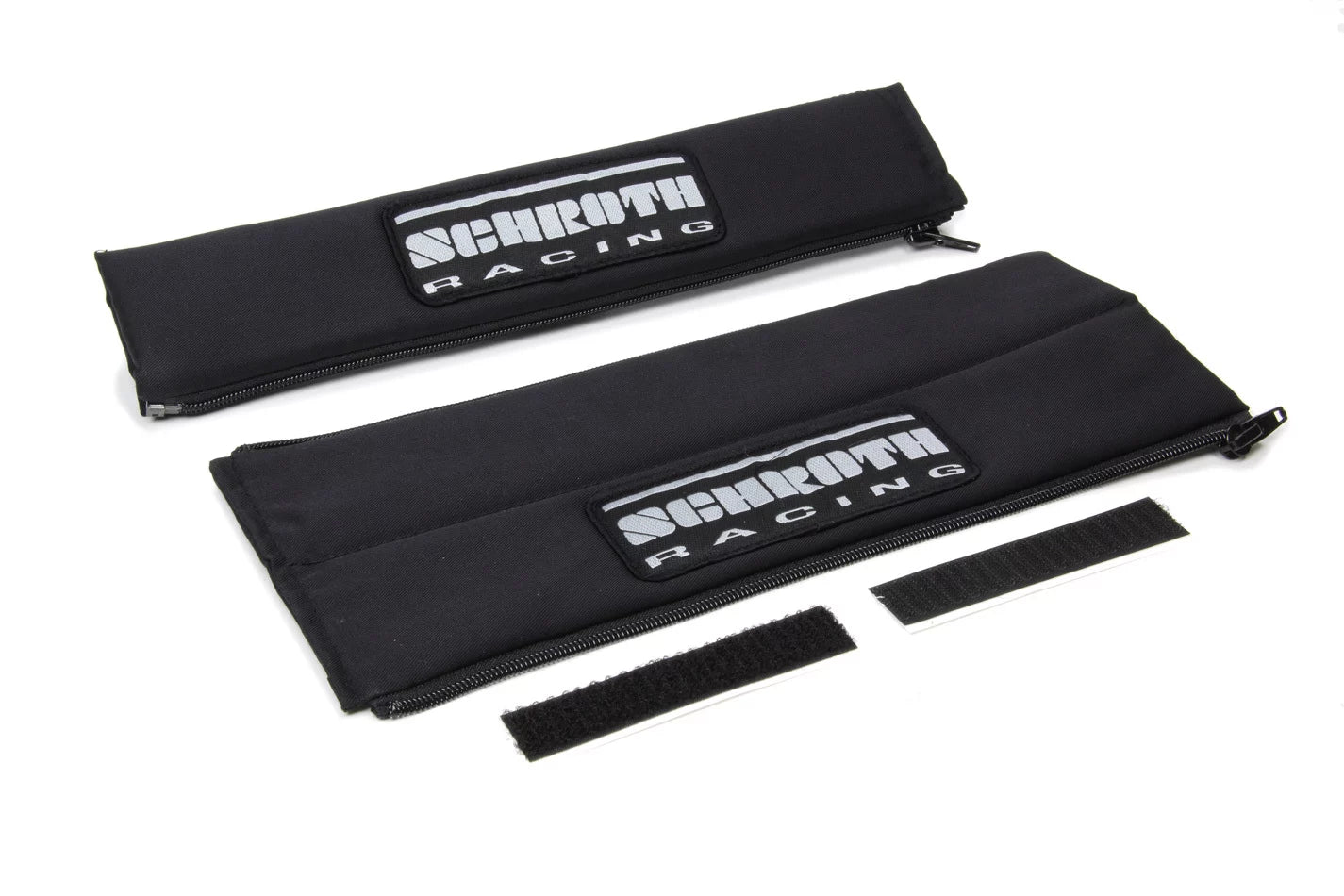 Harness Pads 2in Wide Black w/ Silver Patch image 0