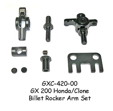 Clone / Honda GX200 Billet Steel Rocker Arm Set. 1.3:1 ratio image 0