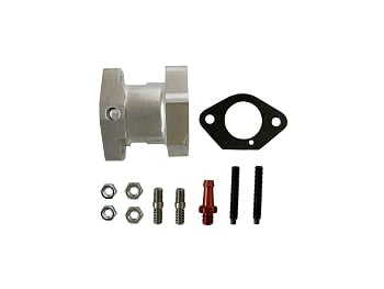 E.C. Aluminum Manifold (For HL Series Carbs) 
Comes with studs, nuts, fitting, and gasket image 0