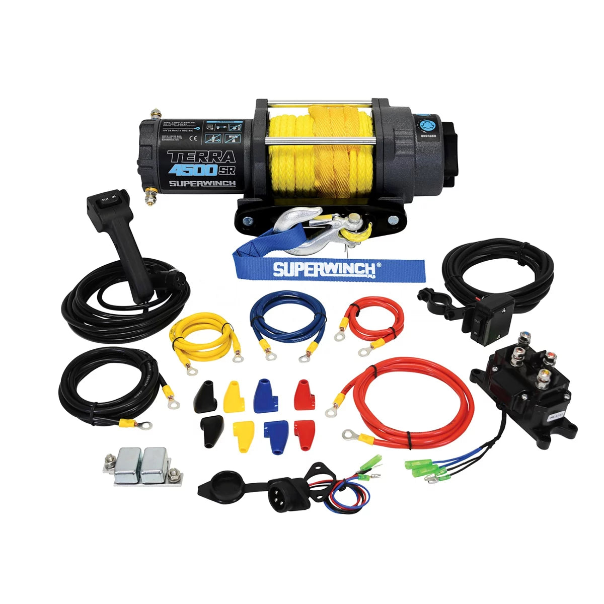 4500 lbs Winch Roller Fairlead 50ft Synthetic image 0