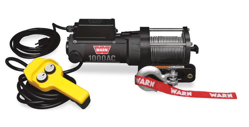 120V AC Electric Winch 1000lb Wire Rope image 0