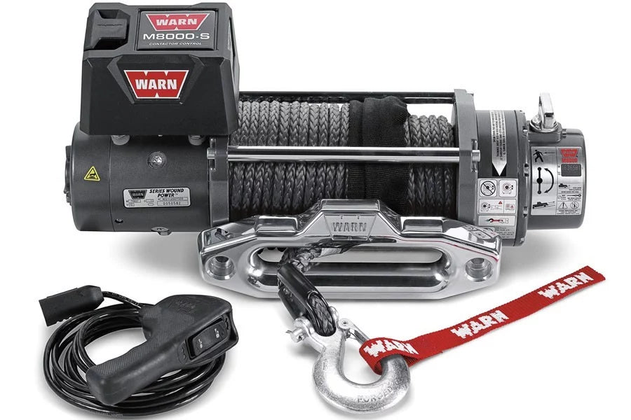 M8000-S Winch with Syhthetic Rope 8000# image 0