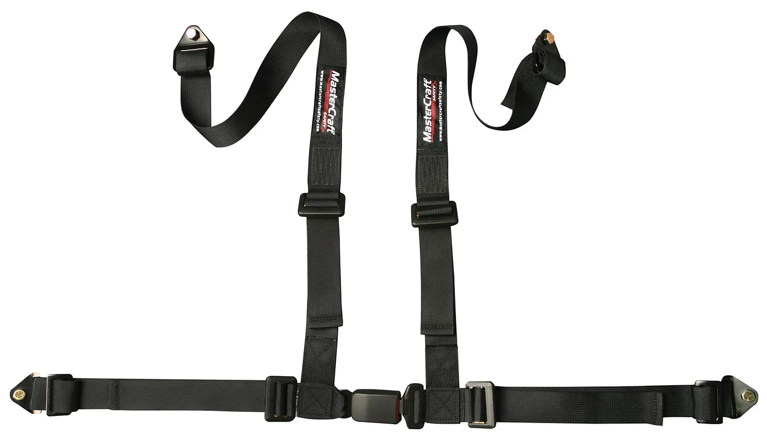 Seat Belt Restraint 2in 4 Point Bolt In Black image 0