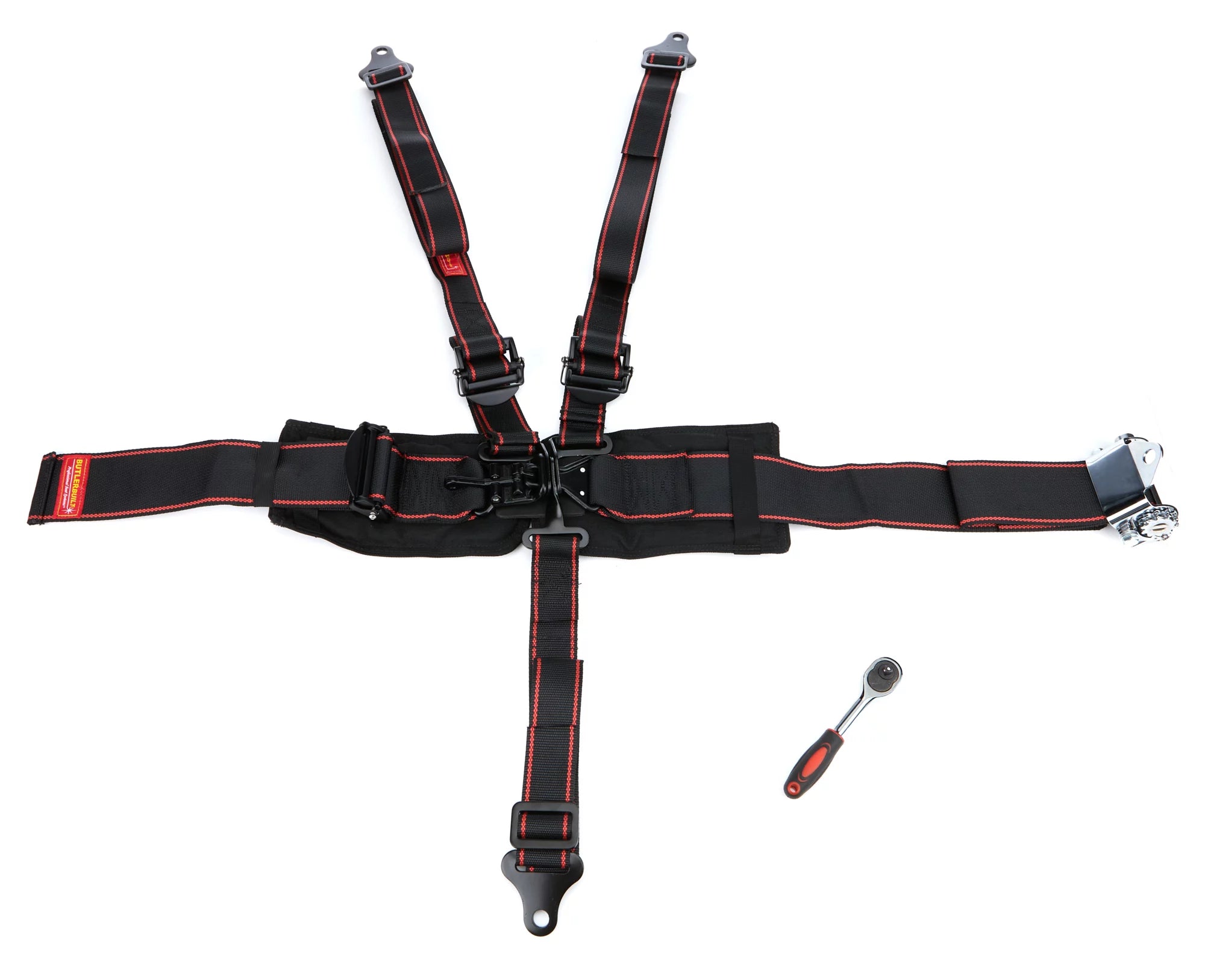 Harness Elite 5pt L&L P/U Ratchet Black image 0