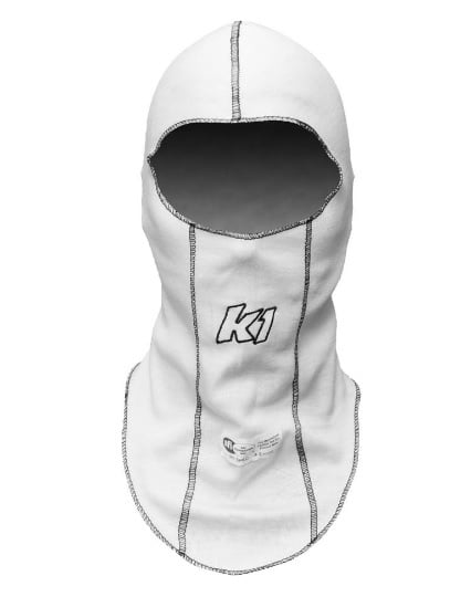 Balaclava Head Sock White Single Layer image 0