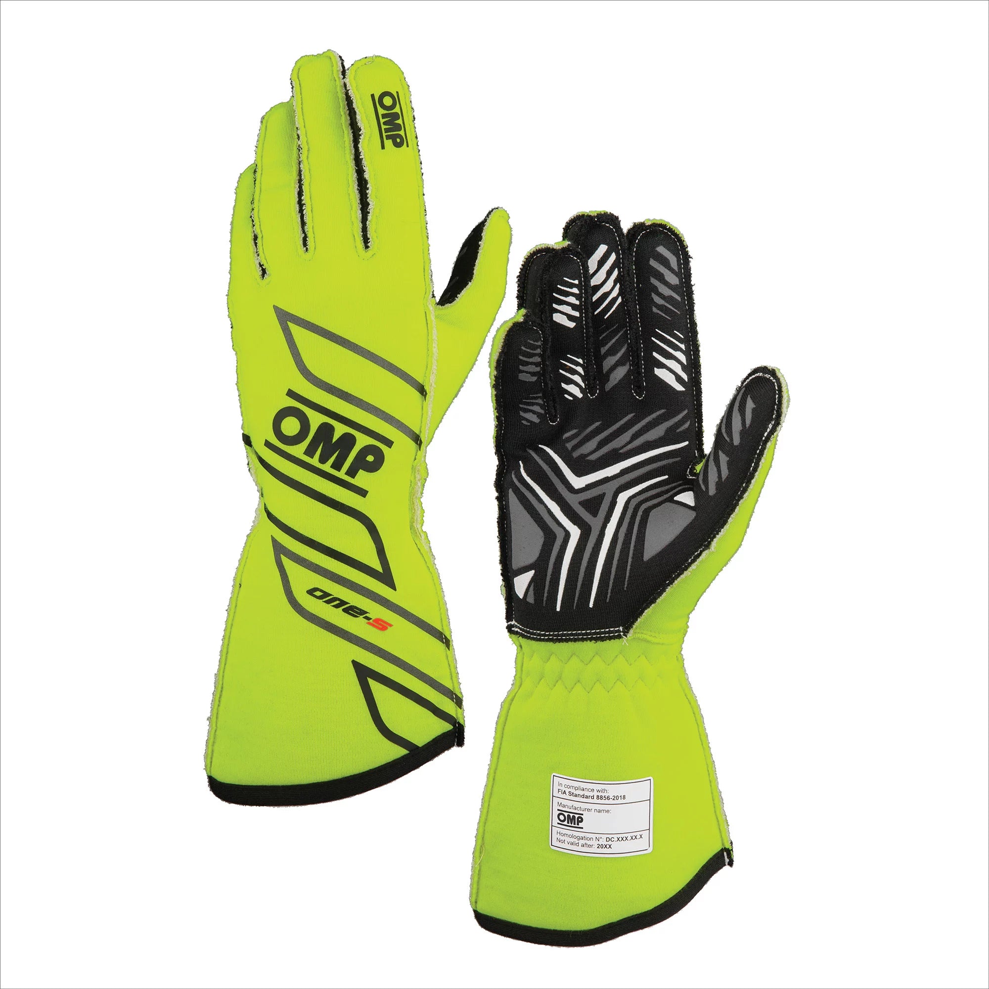 ONE-S GLOVES my2025 FIA 8856-2018 FLUO YELLOW SZ image 0