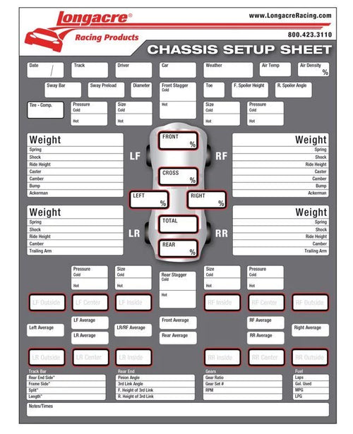Chassis Set Up/Tire Sheet image 0