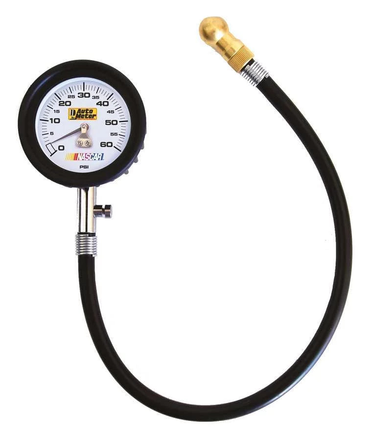 Tire Pressure Gauge 0-60 PSI Analog w/Bleed Valve image 0