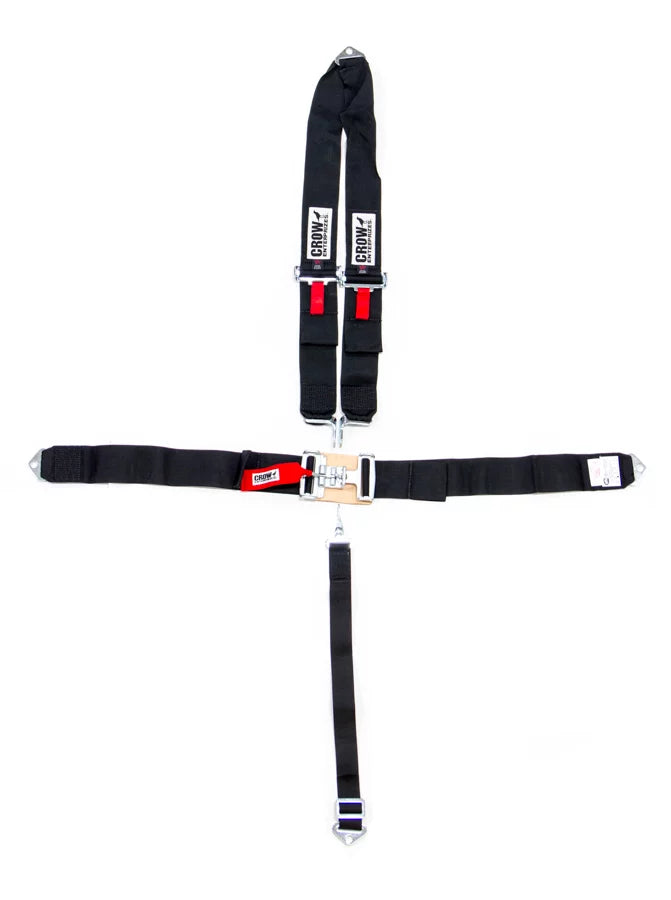 5-Pt Harness Big Latch Blk Bolt In V Type image 0