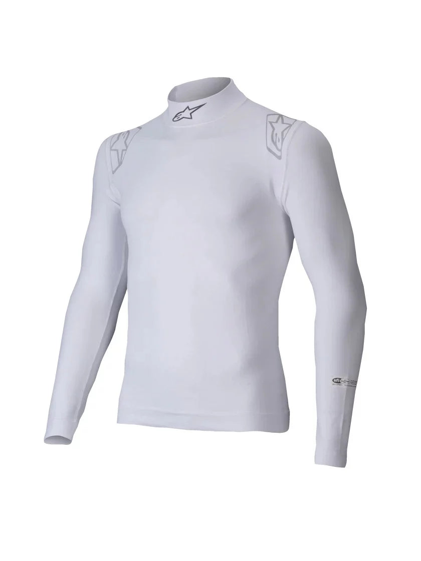 Underwear Top ZX EVO V3 White XSM/SML Long Slve image 0
