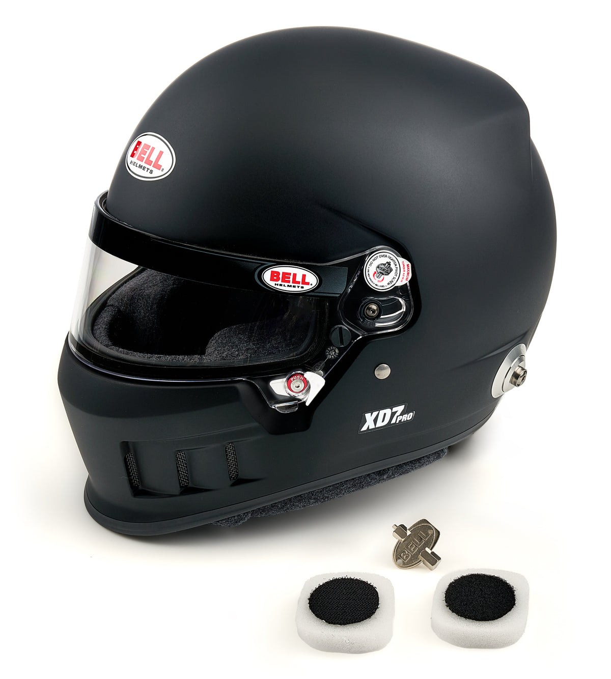 HELMET XD7 7-1/2 FLAT BLACK SA2025 FIA8859