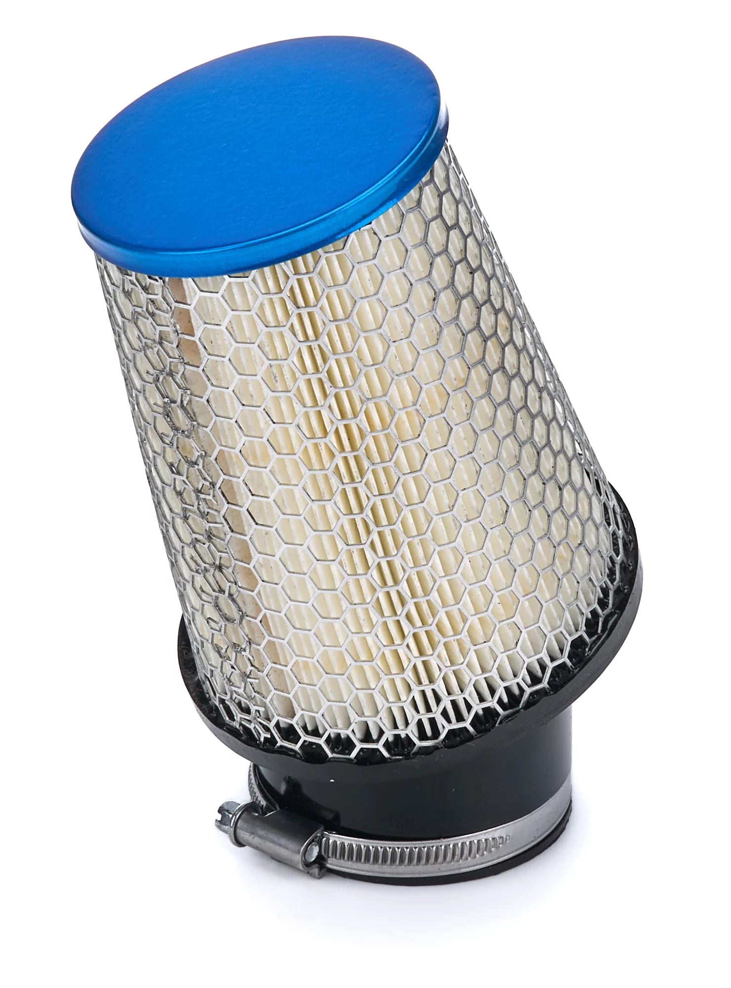 Filter Air Kart 2.437in Inlet 5in 20 Deg Blue image 0