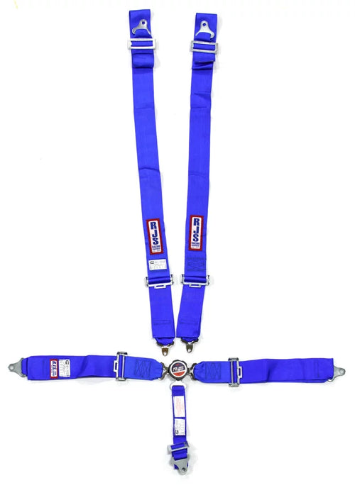 5 Pt Harness System Q/R Blue Roll Bar 2in image 0