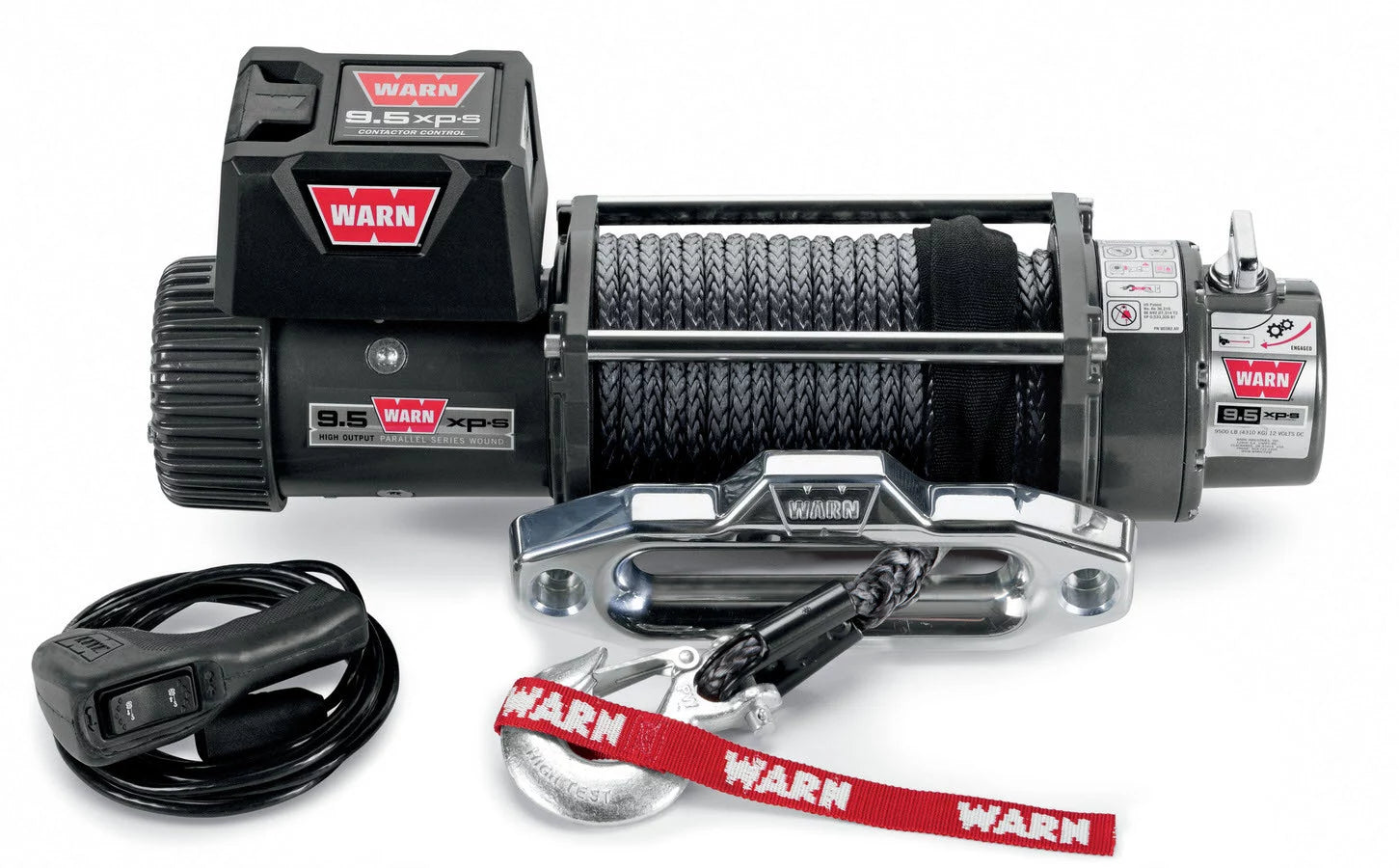9.5XP-S Winch 9500# With Synthetic Rope image 0