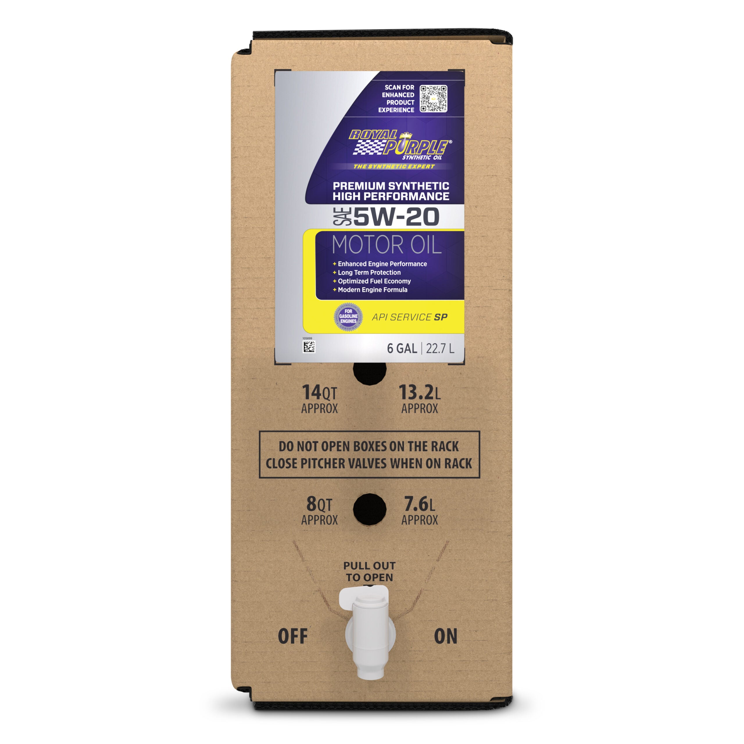 Multi-Grade Motor Oil 5w20 SAE 6 Gallon Box image 0