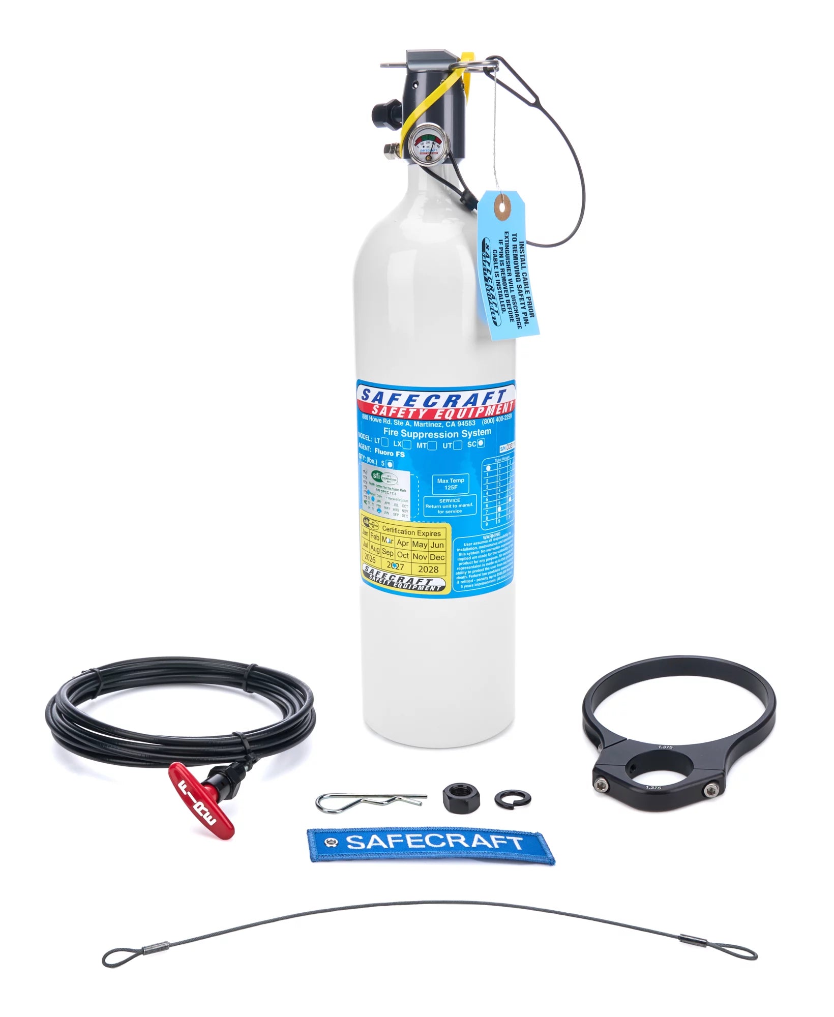 Fire Suppression System 5lb Sprint w/Clamps image 0