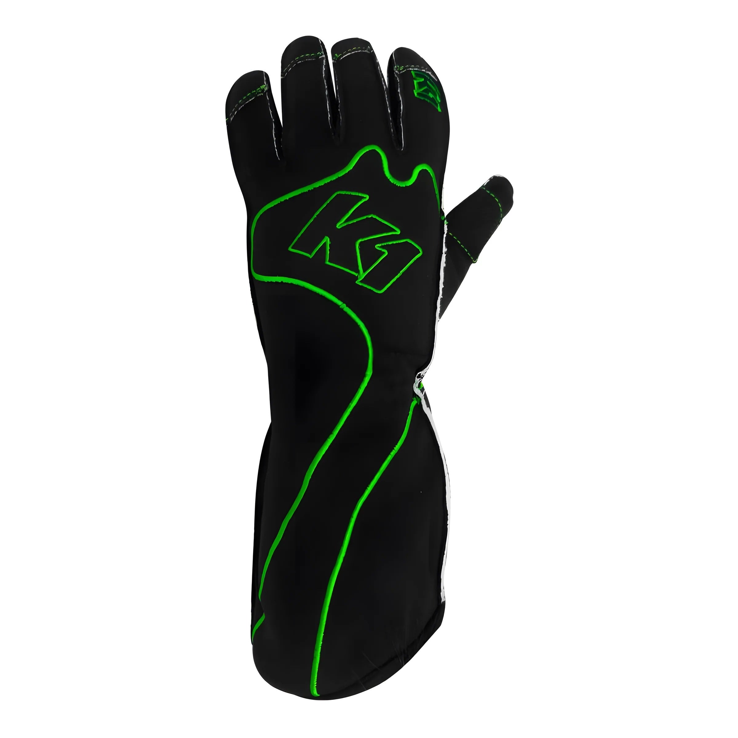 Gloves Karting RS1 Youth X-Small Black/Green image 0