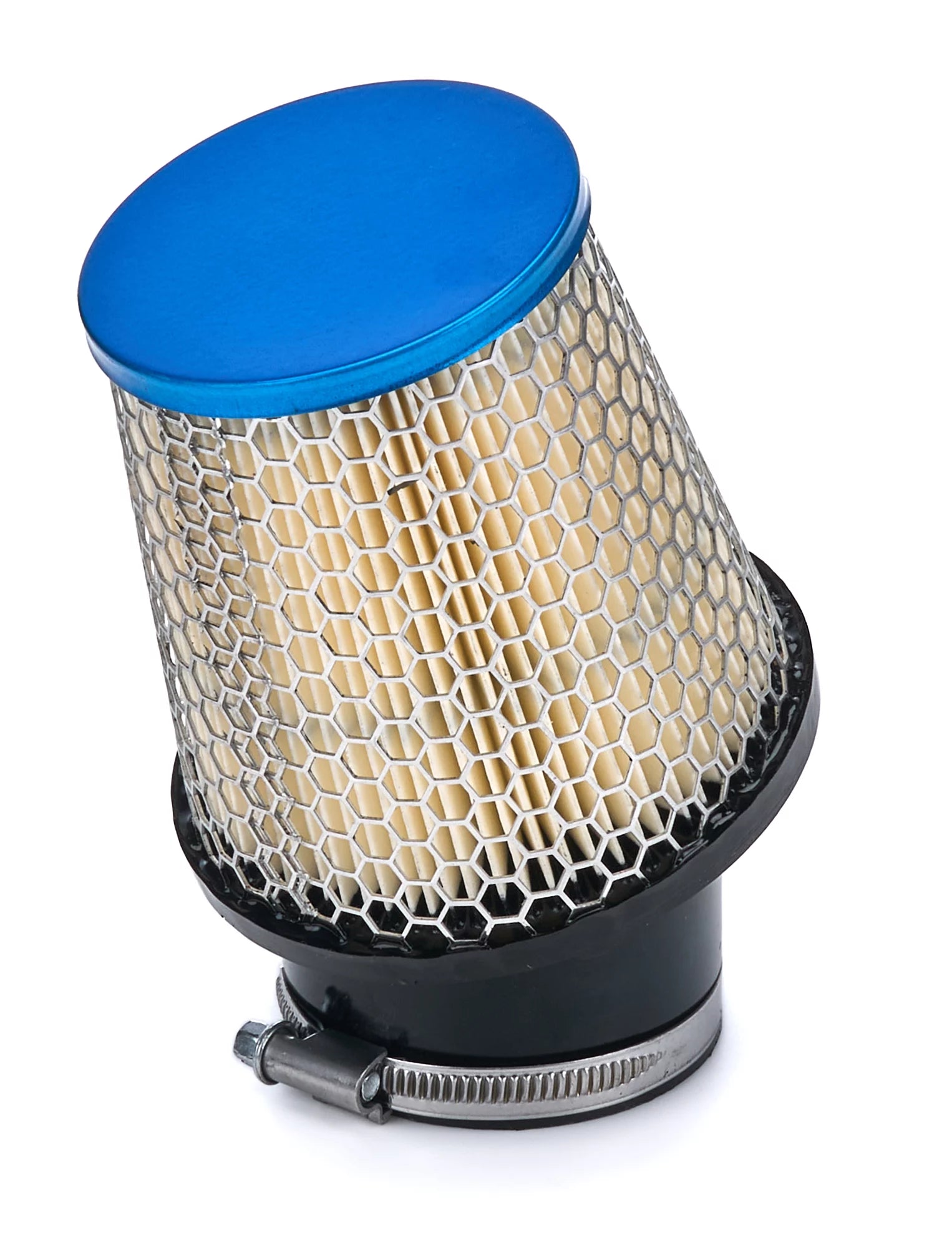 Filter Air Kart 2.437in Inlet 4in 20 Deg Blue image 0