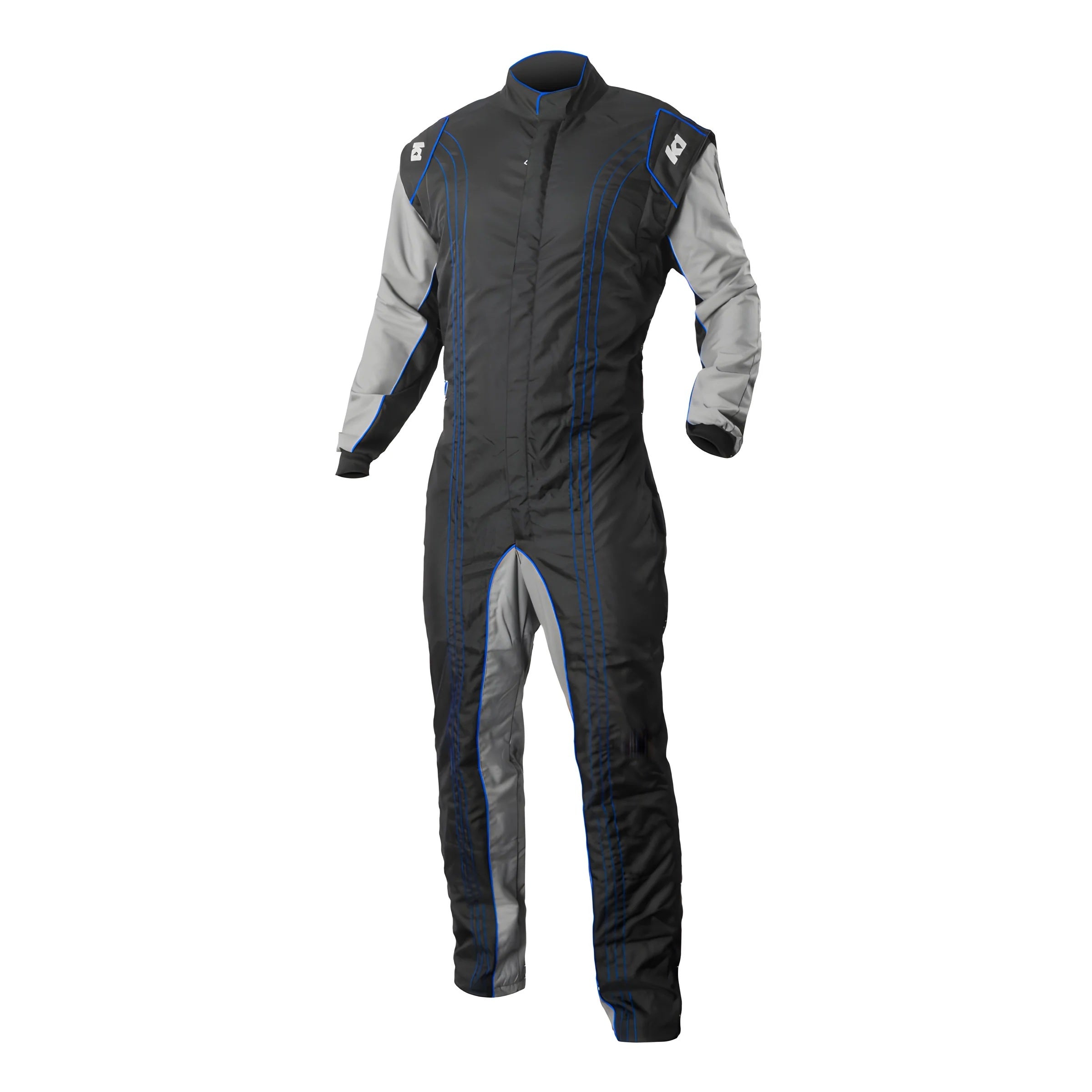 Suit Karting GK2 Youth 6X-Small Black/Blue image 0