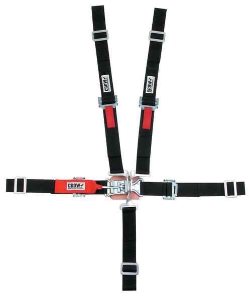 5 Point L&L 2in Lap Belt Pull Down Black SFI16.2 image 0