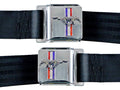 64-73 Mustang Seat Belts w/Mustang Emblem image 0