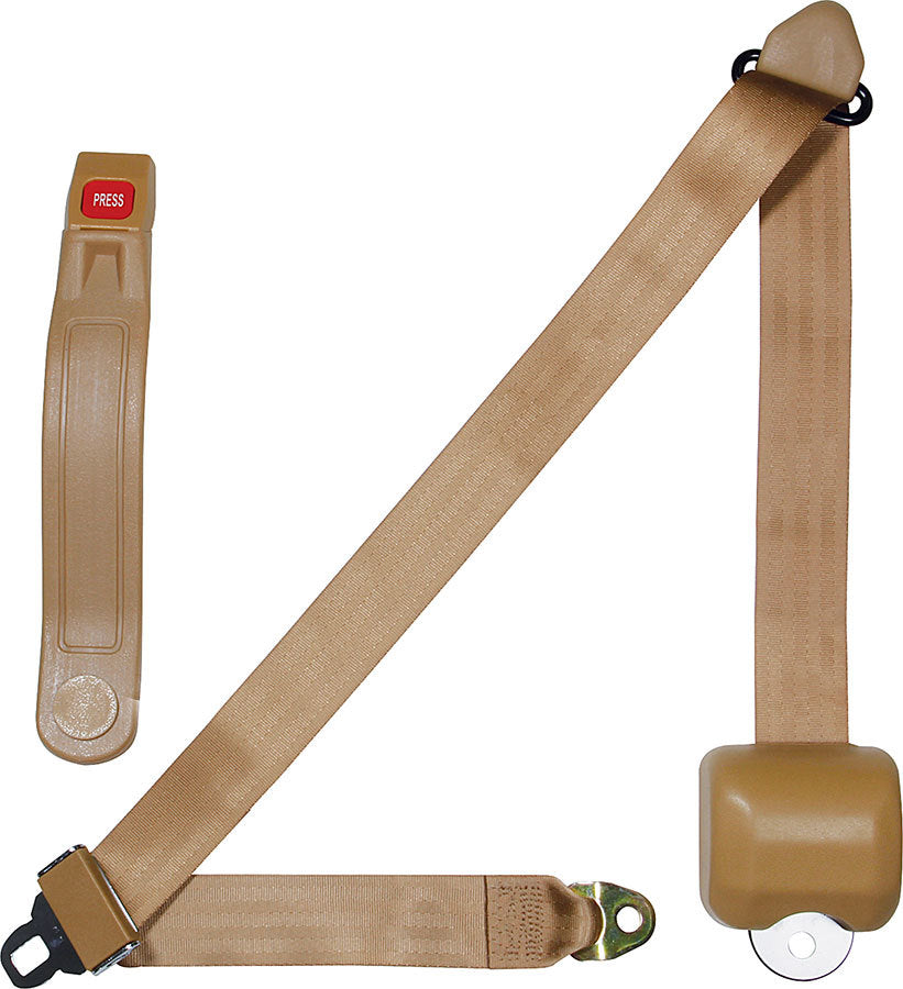 Seat Belt Retractable 3pt Tan image 0