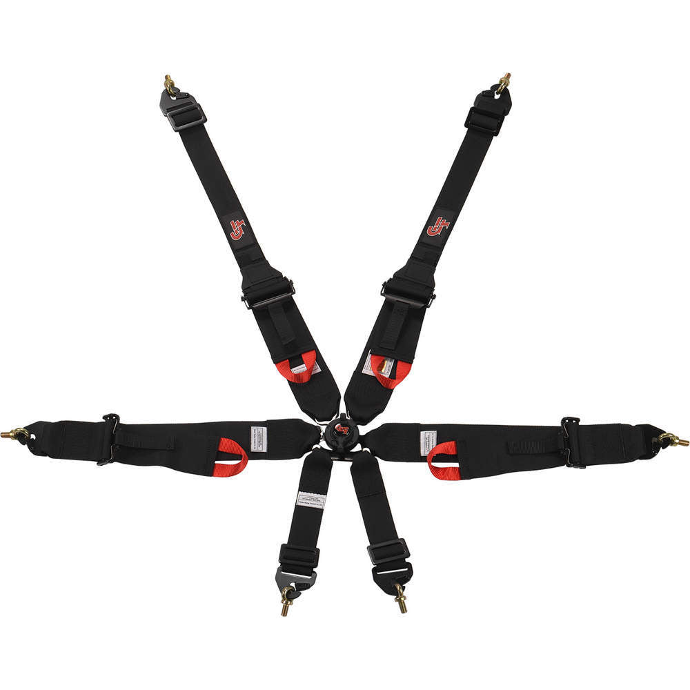 6pt Harness Camlock HNR Indiv P/U Black  FIA image 0