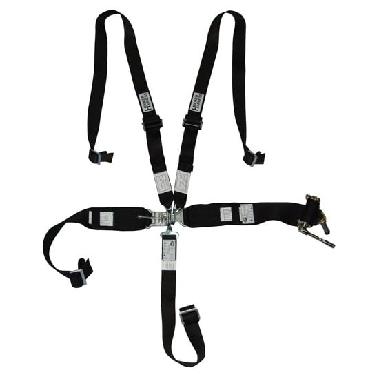 5-pt Harness System Hans LL USD Rachet Adj Blk image 0