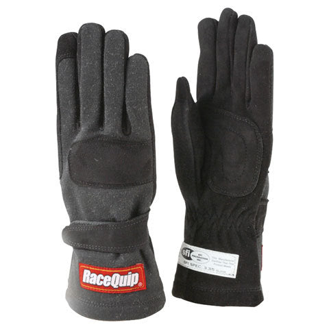 Gloves Double Layer Medium Black SFI image 0