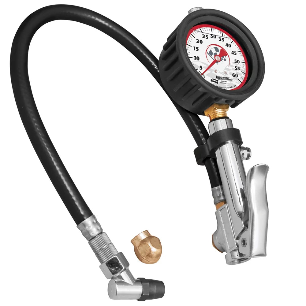 Tire Gauge Quick Fill 0-60psi 2-1/2in Glow image 0