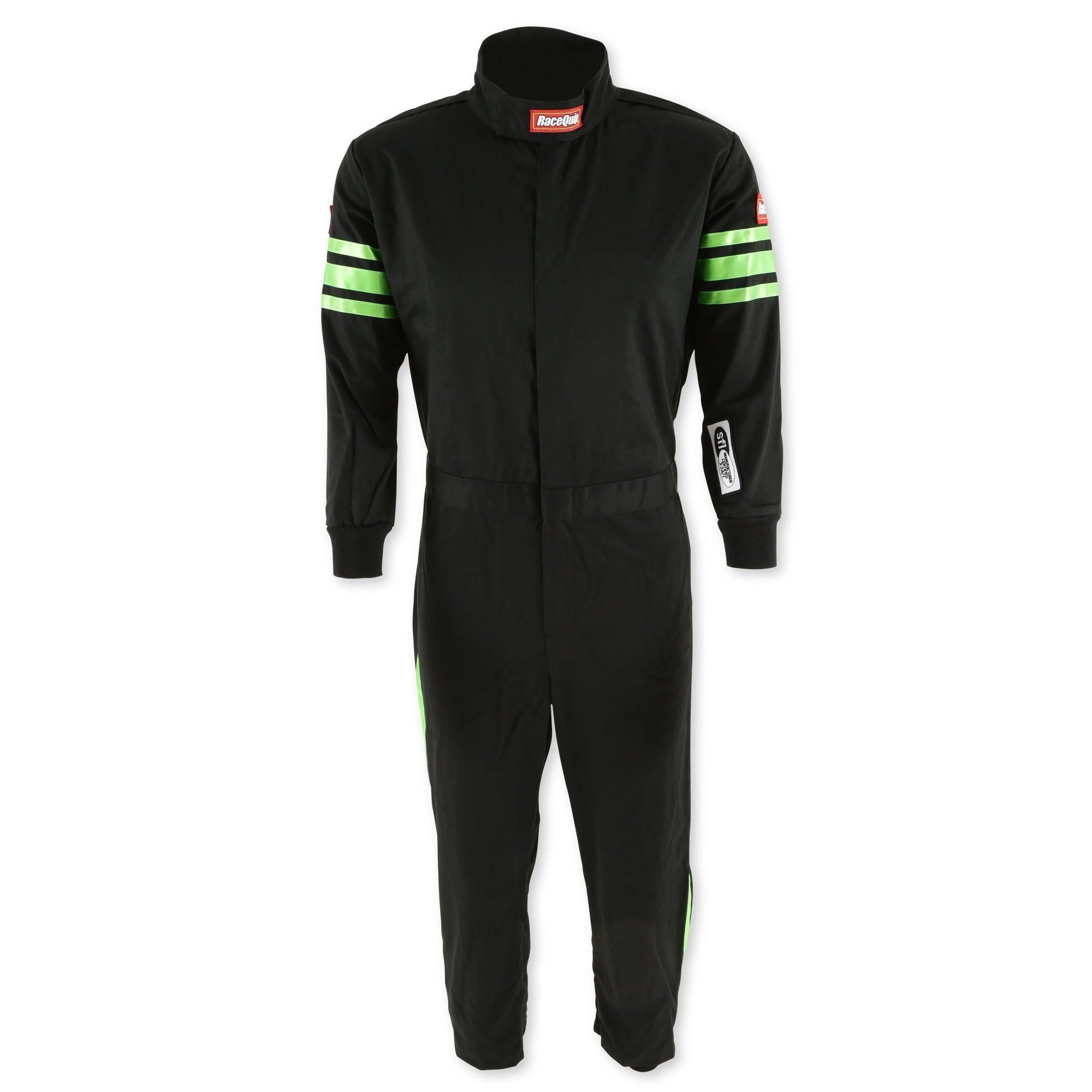 Black Suit Single Layer Kids X-Small Green Trim image 0
