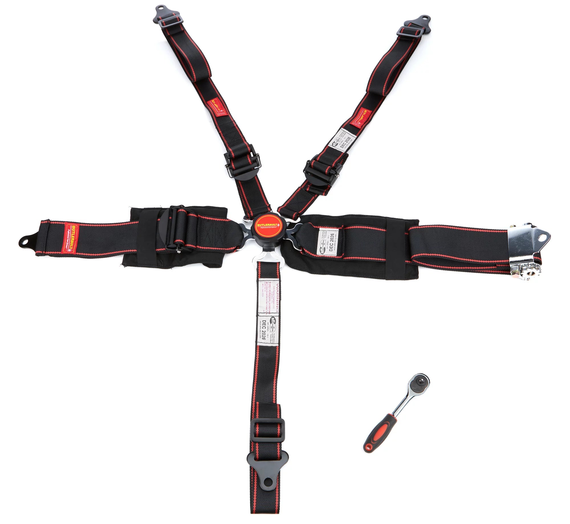 Harness Elite 5pt Camlock P/U Ratchet Blk image 0