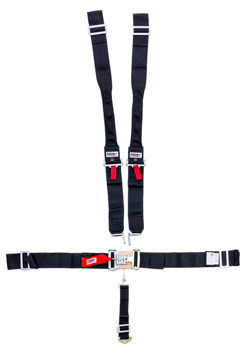 5-Pt Harness Big Latch Blk Hans Wrap Around Pul image 0