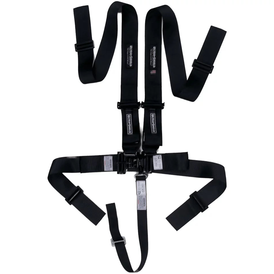 Harness 5pt Black Indiv Shoulder 3in Pull-Down image 0