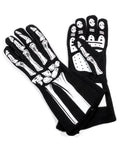 Single Layer White Skeleton Gloves X-Large image 0